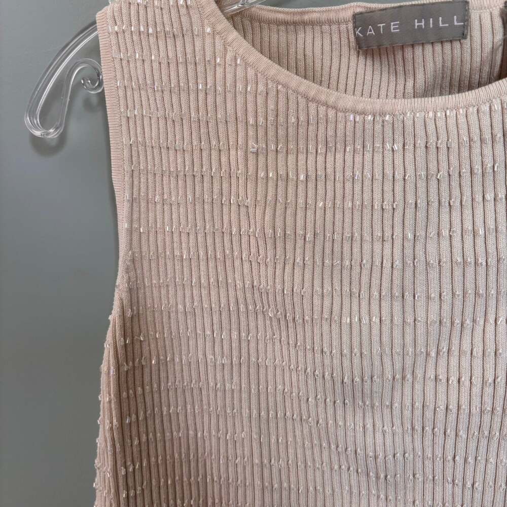 Kate Hill Bead Ribbed Tank Top - Picture 4 of 4